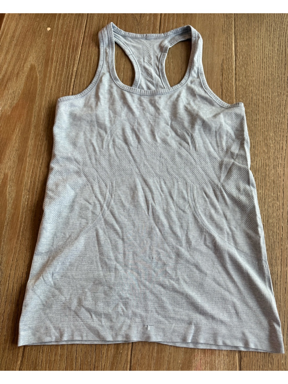 Lululemon Swiftly Tech Racerback Tank Size 8 Gray Blue